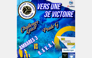 3e Journée - Poule G